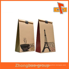 Гуанчжоу поставщик высокое качество тепла печать влагостойкой бумажный материал кофе мешок с кофе дизайн для фасоли упаковки